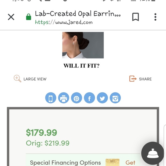 💞HP💞Opal Earrings - Picture 6 of 9